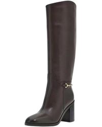 Guess - Schoenen ,Bruin ,Leer Hoge Laarzen - Lyst