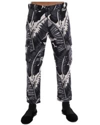 Dolce & Gabbana - Banana Leaf Cotton Stretch Capri Pants - Lyst