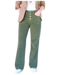 Islow - On weite hose mit knopfverschluss - Lyst