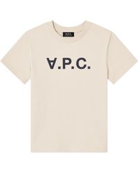 A.P.C. - Standard Grand Vpc T-Shirt Gots Mastic - Lyst