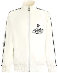 Philipp Plein - Hoodies & Sweatvesten ,Polyester Tracksuit Jacket Deluxe Signature Signature - Lyst