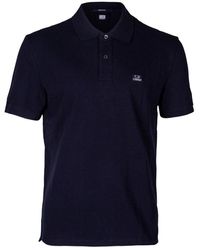 C.P. Company - Stretch piquet polo shirt, klassischer kragen - Lyst