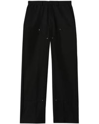 Palm Angels - Trousers,monogramm arbeitskleidung hose schwarz off white - Lyst