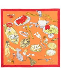 Jacquemus - Accessoires ,Veelkleurig ,The Cocktail Large Silk Scarf - Lyst