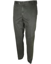Meyer - Jeans ,Groen ,Katoen Mannen Broek Oslo 2-3536 29 Plus Maat - Lyst