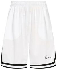 Karlkani - Signature Mesh Shorts Mit Seitentaschen - Lyst