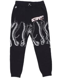 Octopus - Broeken ,Zwart ,Katoen Zwarte Atletische Trainingsbroeken Lichtgewicht Trainingspak - Lyst