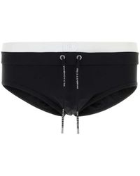 Dolce & Gabbana - Badmode ,Zwart ,Nylon Stretch Nylon Zwembroek - Lyst