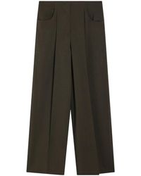 Fendi - Broeken ,Groen ,Groene Reguliere Broek - Lyst