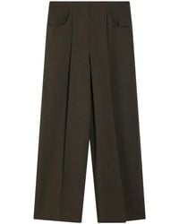 Fendi - Broeken ,Groen ,Groene Reguliere Broek - Lyst