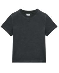 Courreges - Tops ,Zwart ,Katoen Grijs Fashion T-Shirt Luxe Mode - Lyst
