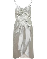 Maison Margiela - Metallic Midi Dress For - Lyst