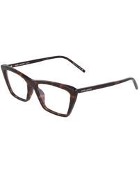 Saint Laurent - Dünne Optische Sonnenbrille - Lyst