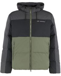 EA7 - Packable Hooded Core Identity Puffer Jacket - Lyst