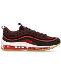 Nike - Air max 97 niedriger sneaker schwarz/rot/weiß - Lyst