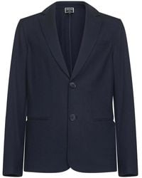 Giorgio Armani - Jassen ,Blauw ,Icon Blauwe Cashmere Jas - Lyst