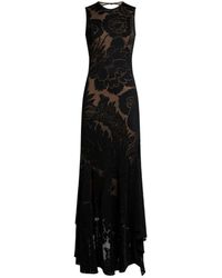 Etro - Zwarte Devoré Stretch Jersey Jurk - Lyst