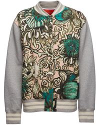 La DoubleJ - Jassen ,Roze ,Katoen Statement Print Bomberjack - Lyst