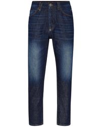 Philipp Plein - Jeans ,Blauw ,Denim Denim Broek Carrot Fit Iconic - Lyst