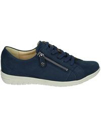 Hartjes - Blauwe Sportieve Lage Damesschoenen - Lyst