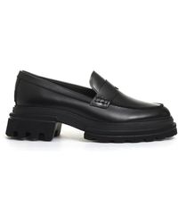 Hogan - Schoenen ,Zwart ,Leer Leren Loafer Schoenen - Lyst