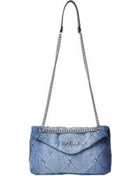 Gaelle Paris - Schicke Denim-Schultertasche Mit Rhombus-Applikationen - Lyst