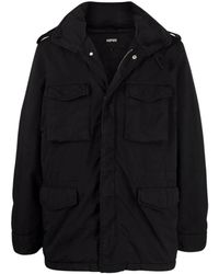Aspesi - Jassen ,Zwart ,Polyester New Camp Jkt 3 - Lyst