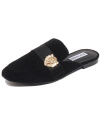 Steve Madden - Schoenen ,Zwart ,Suède Zwarte Suède Loafer Schoen - Lyst