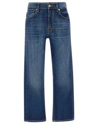 7 For All Mankind - Straight Fit Jeans - Lyst