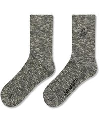 Axel Arigato - Ondergoed ,Grijs ,Katoen Mélange Tube Socks - Lyst