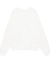 Anine Bing - Weiße Sweatshirt Mit Rundhalsausschnitt Und Langen Ärmeln - Lyst