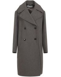 Dries Van Noten - Jassen ,Grijs ,Wol Neutrale Wollen Jas Aw 25 - Lyst