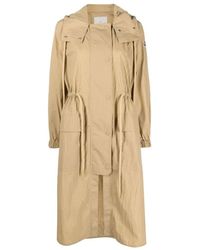 Moncler - Mantel Mit Kordelzug - Lyst