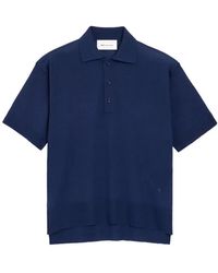 Ami Paris - Dunne Wol Korte Mouwen Ami De Coeur Polo - Lyst