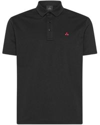 Peuterey - Tops ,Zwart ,Katoen Stijlvol Poloshirt - Lyst