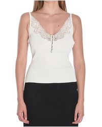 Self-Portrait - V-Neck Tanktop - Lyst