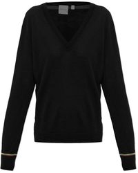 Paul Smith - Truien & Vesten ,Zwart ,Wol Wool V-Neck Sweater - Lyst