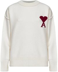Ami Paris - Adc Rundhals-Pullover - Lyst