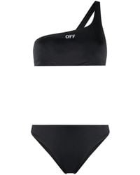Off-White c/o Virgil Abloh - Bikini negro con logo bordado - Lyst