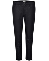My Essential Wardrobe - Zwarte Leren Broek Hoge Taille Stijl - Lyst