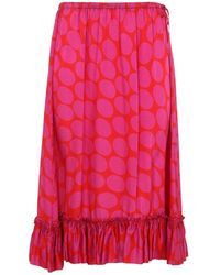 Dries Van Noten - Rokken ,Veelkleurig Rokken Kleding Roze Ss 26 - Lyst