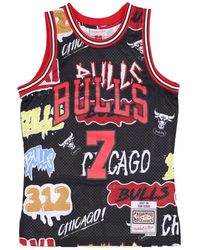 Mitchell & Ness - Fitness ,Zwart ,Polyester Chicago Bulls Toni Kukoc Tank Top - Lyst