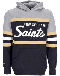 Mitchell & Ness - Hoodies & Sweatvesten ,Zwart ,Katoen Nfl Headcoach Zwarte Hoodie - Lyst