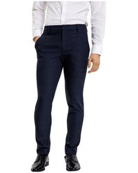 Plain - Broeken ,Blauw -Broek - Lyst