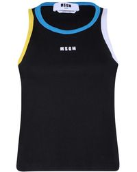 MSGM - Sleeveless Tops - Lyst