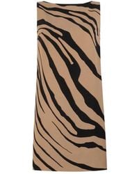 Roberto Cavalli - Tiger-Print Mini Dress - Lyst