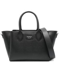 Emporio Armani - Sac Cabas En Cuir - Lyst