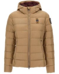 Blauer - Jassen ,Bruin ,Korte Gewatteerde Donsjas Charme - Lyst