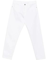 Canali - Jeans ,Wit ,Denim Straight Jeans - Lyst