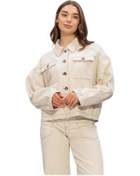 Another Label - Alenora Natural Denim Jacket - Lyst